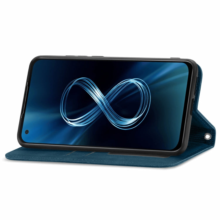 For Asus Zenfone 8 ZS590KS Retro Skin Feel Business Magnetic Horizontal Flip Leather Case with Holder & Card Slots & Wallet & Photo Frame