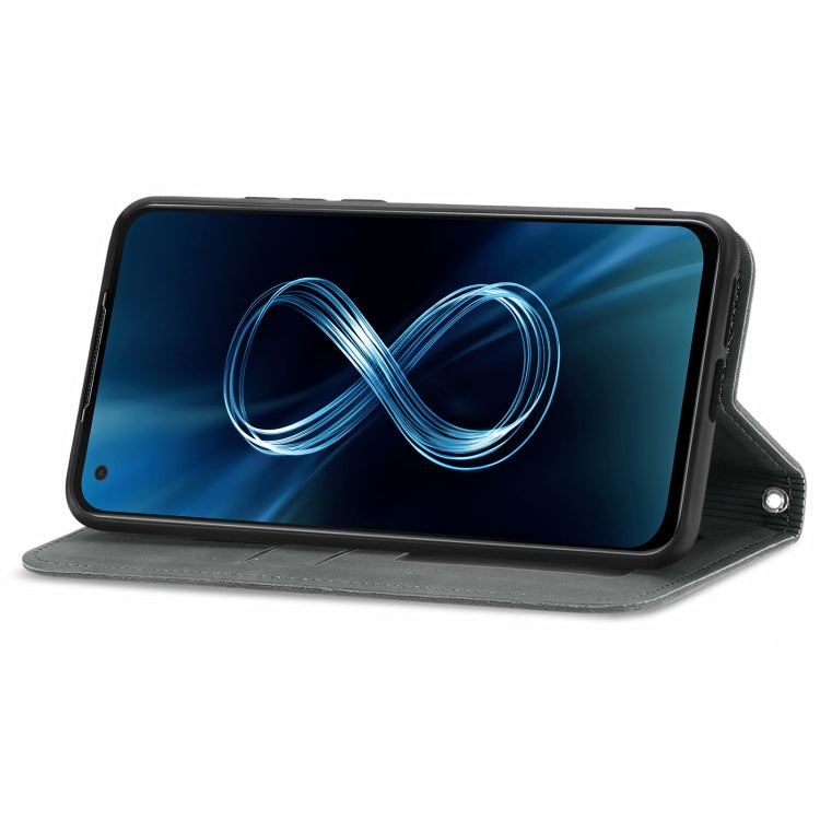 For Asus Zenfone 8 ZS590KS Retro Skin Feel Business Magnetic Horizontal Flip Leather Case with Holder & Card Slots & Wallet & Photo Frame