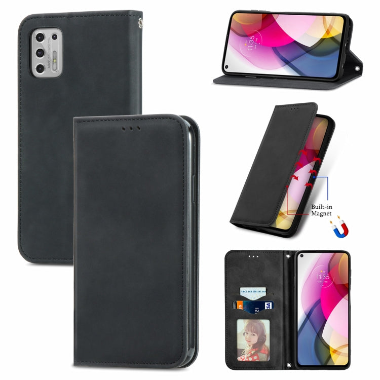 For Motorola Moto G Stylus 2021 Retro Skin Feel Business Magnetic Horizontal Flip Leather Case with Holder & Card Slots & Wallet & Photo Frame