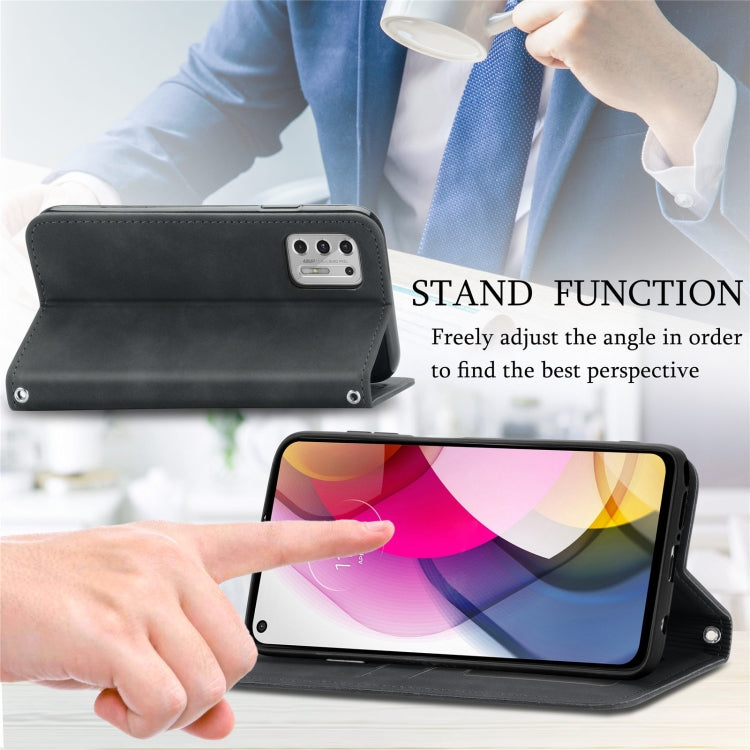 For Motorola Moto G Stylus 2021 Retro Skin Feel Business Magnetic Horizontal Flip Leather Case with Holder & Card Slots & Wallet & Photo Frame