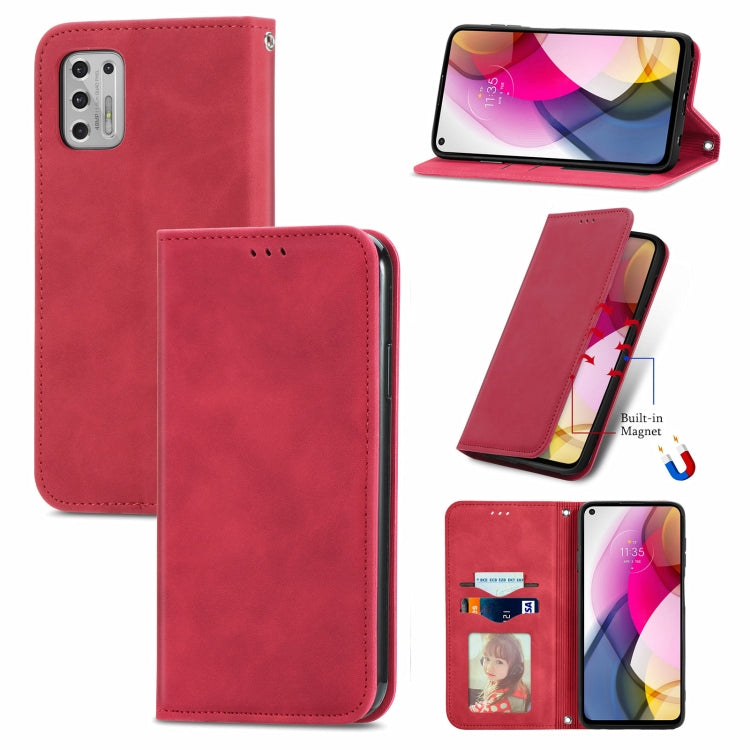 For Motorola Moto G Stylus 2021 Retro Skin Feel Business Magnetic Horizontal Flip Leather Case with Holder & Card Slots & Wallet & Photo Frame