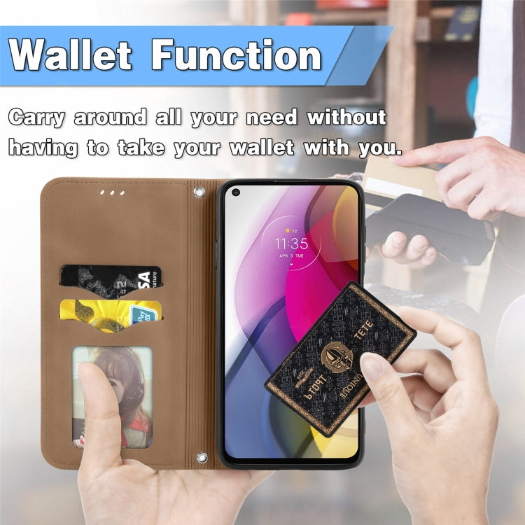 For Motorola Moto G Stylus 2021 Retro Skin Feel Business Magnetic Horizontal Flip Leather Case with Holder & Card Slots & Wallet & Photo Frame