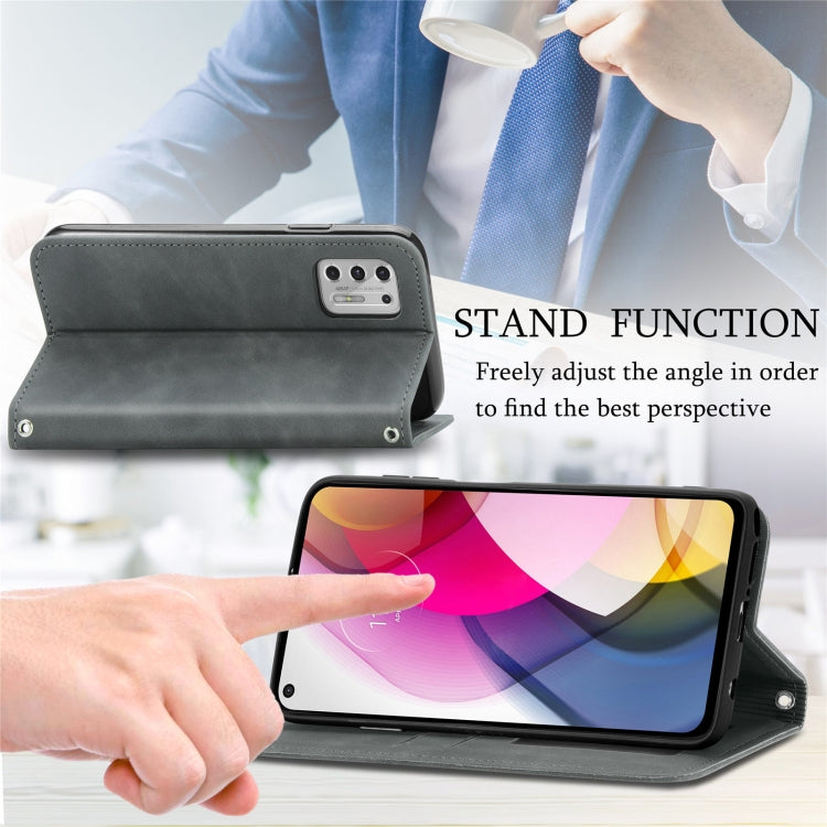 For Motorola Moto G Stylus 2021 Retro Skin Feel Business Magnetic Horizontal Flip Leather Case with Holder & Card Slots & Wallet & Photo Frame