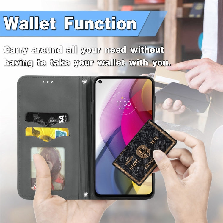 For Motorola Moto G Stylus 2021 Retro Skin Feel Business Magnetic Horizontal Flip Leather Case with Holder & Card Slots & Wallet & Photo Frame