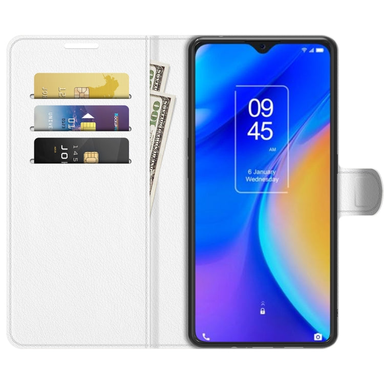 For TCL 20 SE Litchi Texture Horizontal Flip Protective Case with Holder & Card Slots & Wallet