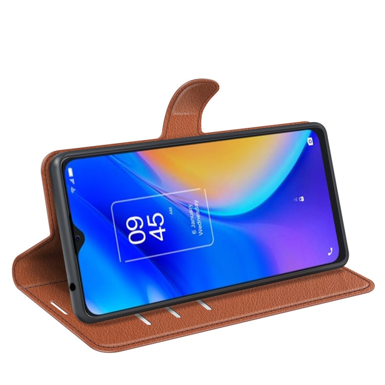 For TCL 20 SE Litchi Texture Horizontal Flip Protective Case with Holder & Card Slots & Wallet