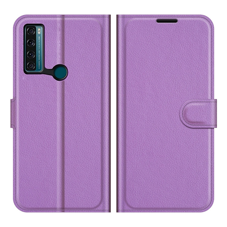 For TCL 20 SE Litchi Texture Horizontal Flip Protective Case with Holder & Card Slots & Wallet