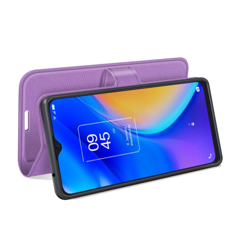 For TCL 20 SE Litchi Texture Horizontal Flip Protective Case with Holder & Card Slots & Wallet