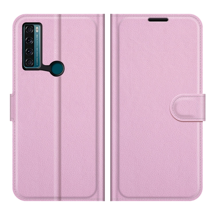 For TCL 20 SE Litchi Texture Horizontal Flip Protective Case with Holder & Card Slots & Wallet