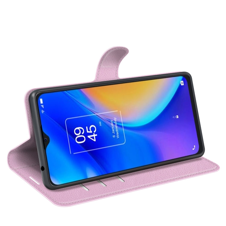 For TCL 20 SE Litchi Texture Horizontal Flip Protective Case with Holder & Card Slots & Wallet