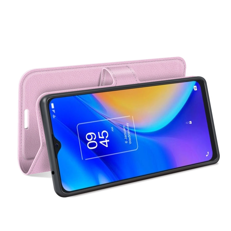 For TCL 20 SE Litchi Texture Horizontal Flip Protective Case with Holder & Card Slots & Wallet