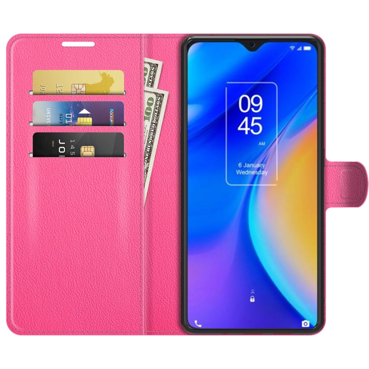 For TCL 20 SE Litchi Texture Horizontal Flip Protective Case with Holder & Card Slots & Wallet
