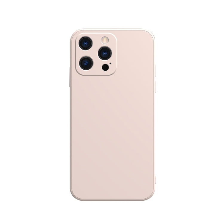 For iPhone 13 Pro Solid Color Cube Straight Edge Liquid Silicone