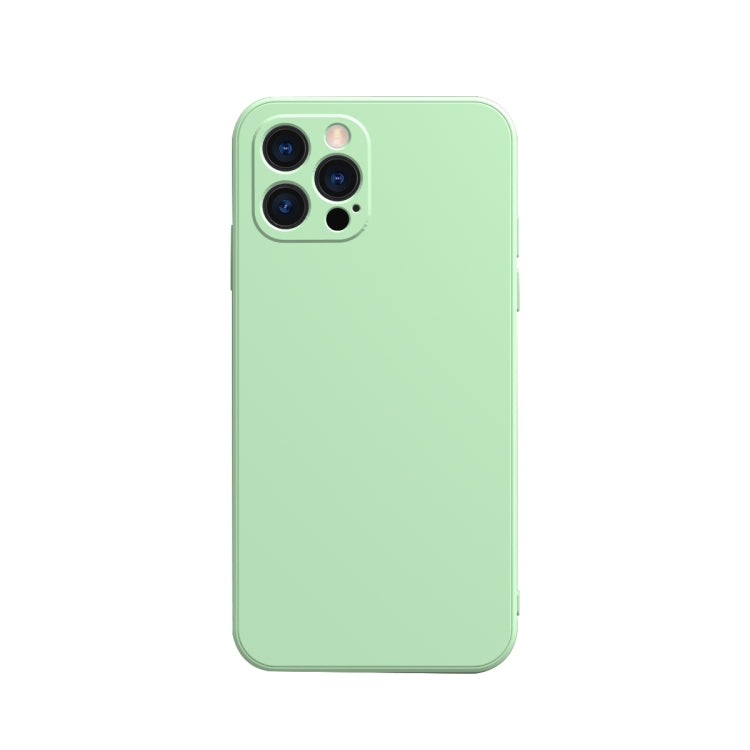 For iPhone 13 Pro Solid Color Cube Straight Edge Liquid Silicone