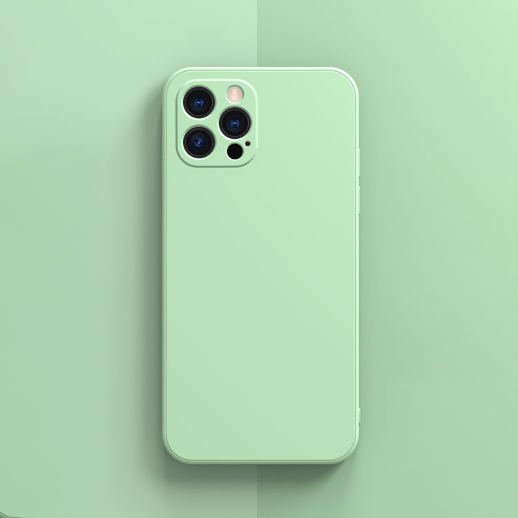 For iPhone 13 Pro Solid Color Cube Straight Edge Liquid Silicone