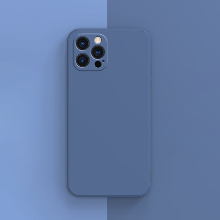 For iPhone 13 Pro Solid Color Cube Straight Edge Liquid Silicone