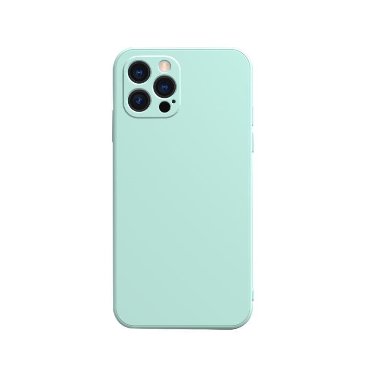For iPhone 13 Pro Solid Color Cube Straight Edge Liquid Silicone