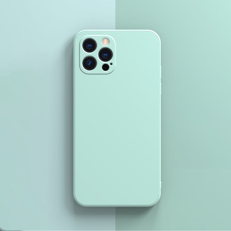 For iPhone 13 Pro Solid Color Cube Straight Edge Liquid Silicone