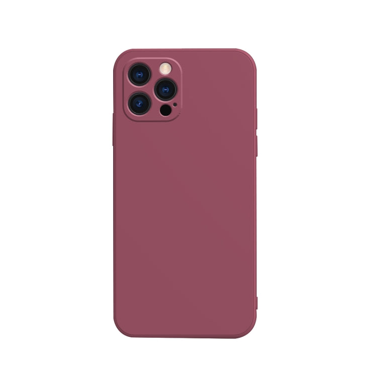 For iPhone 13 Pro Solid Color Cube Straight Edge Liquid Silicone