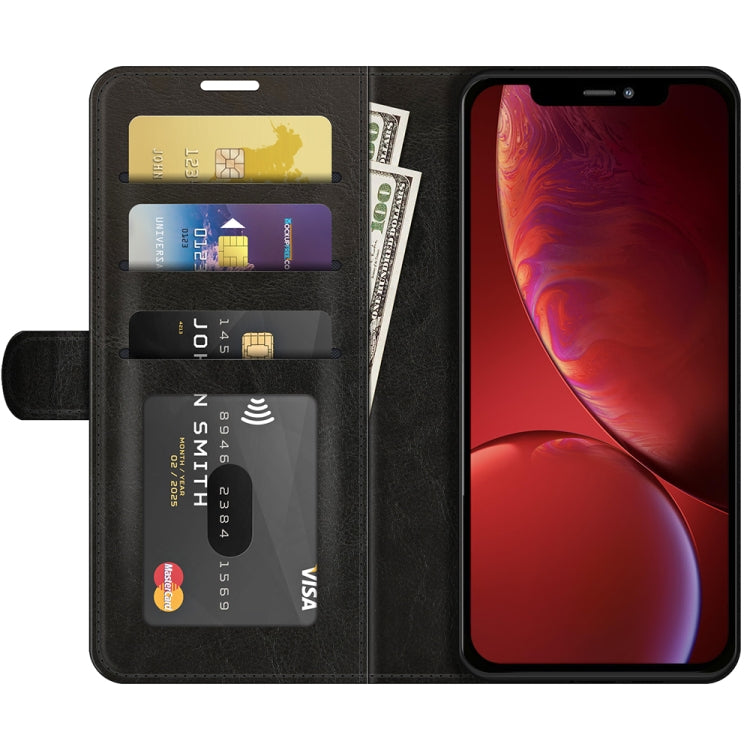 For iPhone 13 R64 Texture Single Horizontal Flip Protective Case with Holder & Card Slots & Wallet& Photo Frame