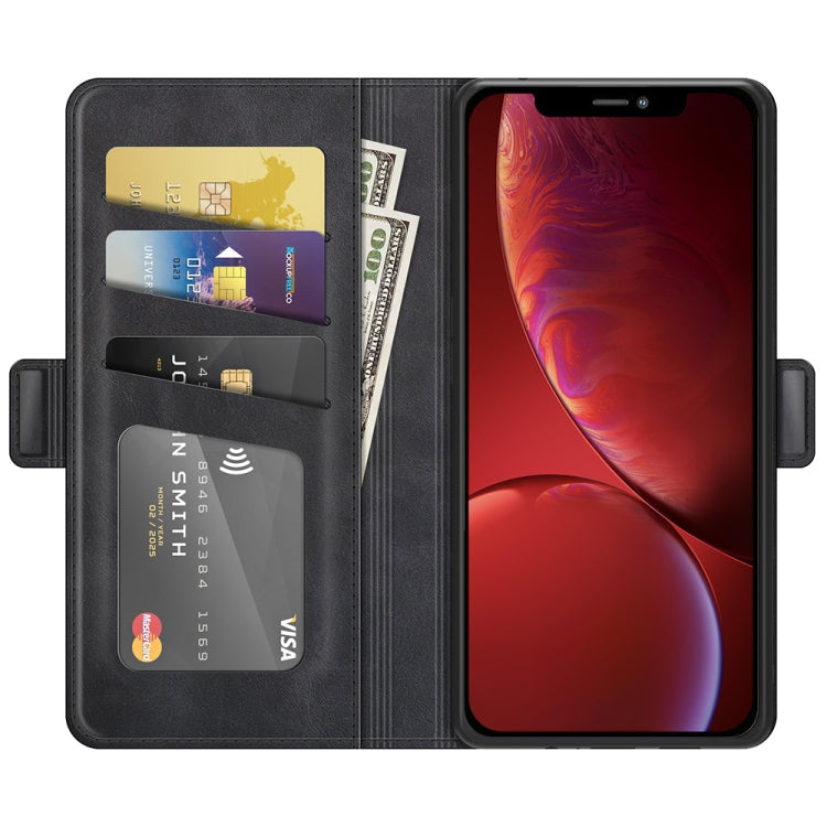 For iPhone 13 mini Dual-side Magnetic Buckle Horizontal Flip Leather Case with Holder & Card Slots & Wallet