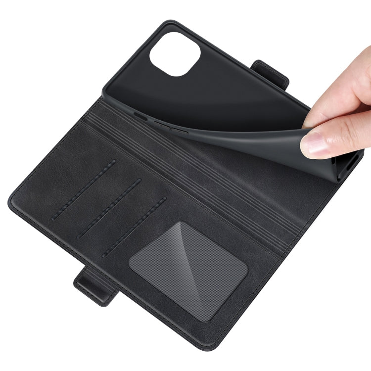 For iPhone 13 mini Dual-side Magnetic Buckle Horizontal Flip Leather Case with Holder & Card Slots & Wallet