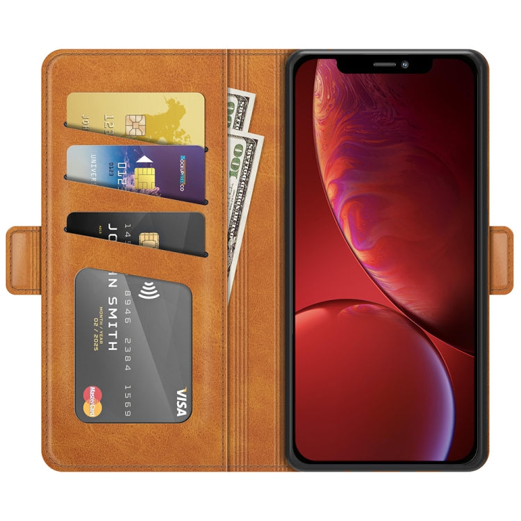 For iPhone 13 mini Dual-side Magnetic Buckle Horizontal Flip Leather Case with Holder & Card Slots & Wallet