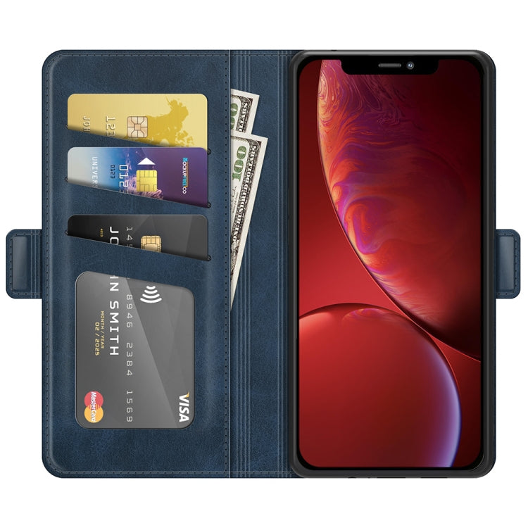 For iPhone 13 mini Dual-side Magnetic Buckle Horizontal Flip Leather Case with Holder & Card Slots & Wallet