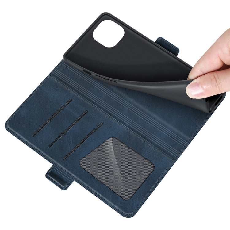 For iPhone 13 mini Dual-side Magnetic Buckle Horizontal Flip Leather Case with Holder & Card Slots & Wallet