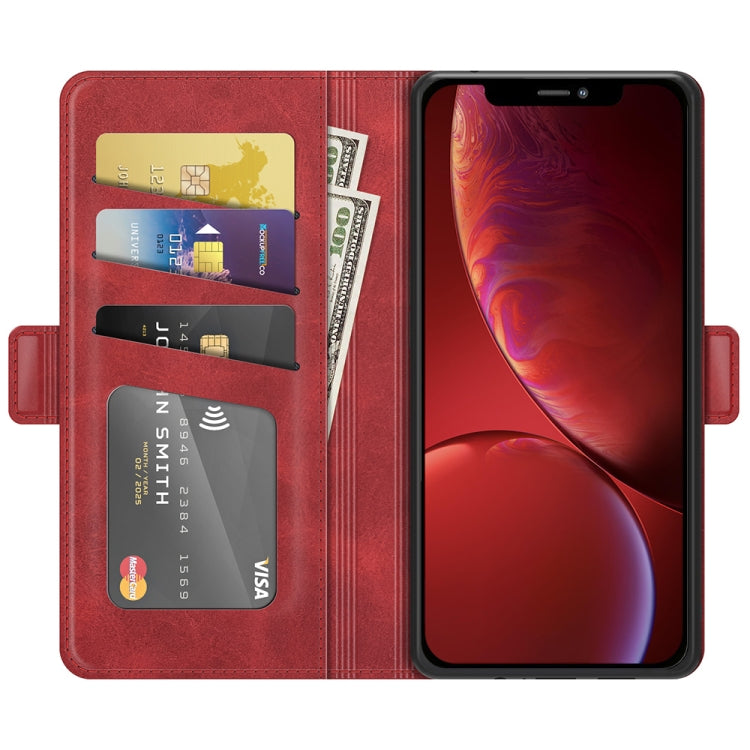 For iPhone 13 mini Dual-side Magnetic Buckle Horizontal Flip Leather Case with Holder & Card Slots & Wallet