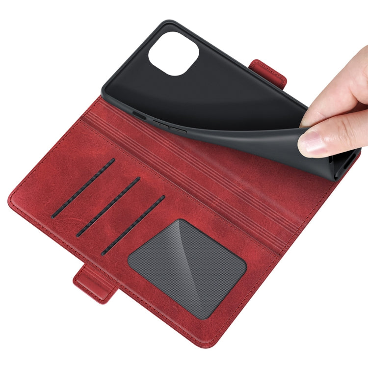 For iPhone 13 mini Dual-side Magnetic Buckle Horizontal Flip Leather Case with Holder & Card Slots & Wallet