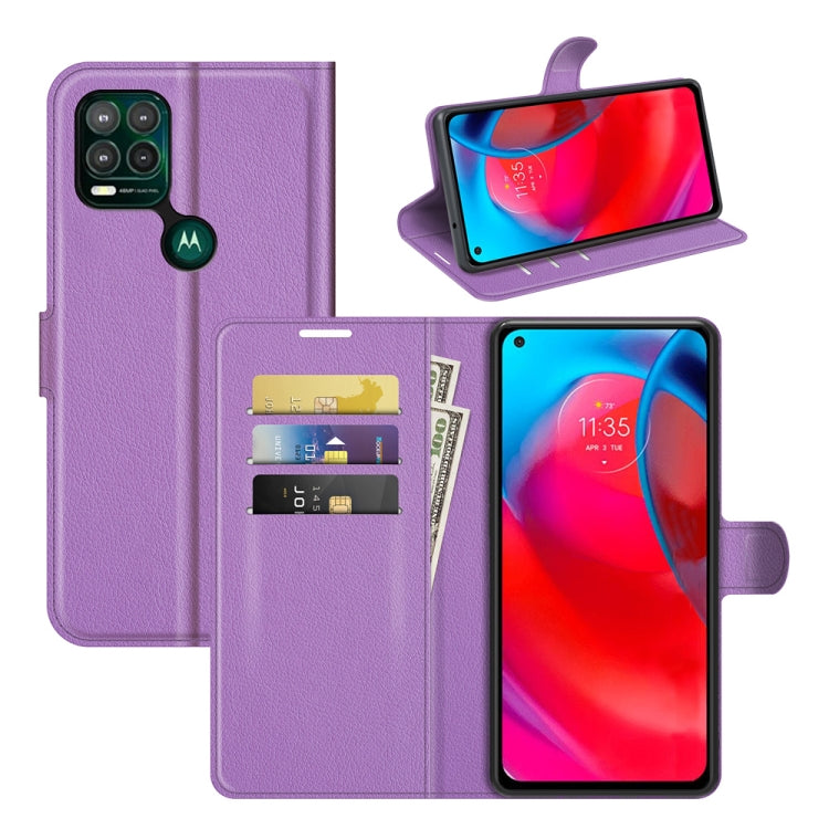 For Motorola Moto G Stylus 5G Litchi Texture Horizontal Flip Protective Case with Holder & Card Slots & Wallet