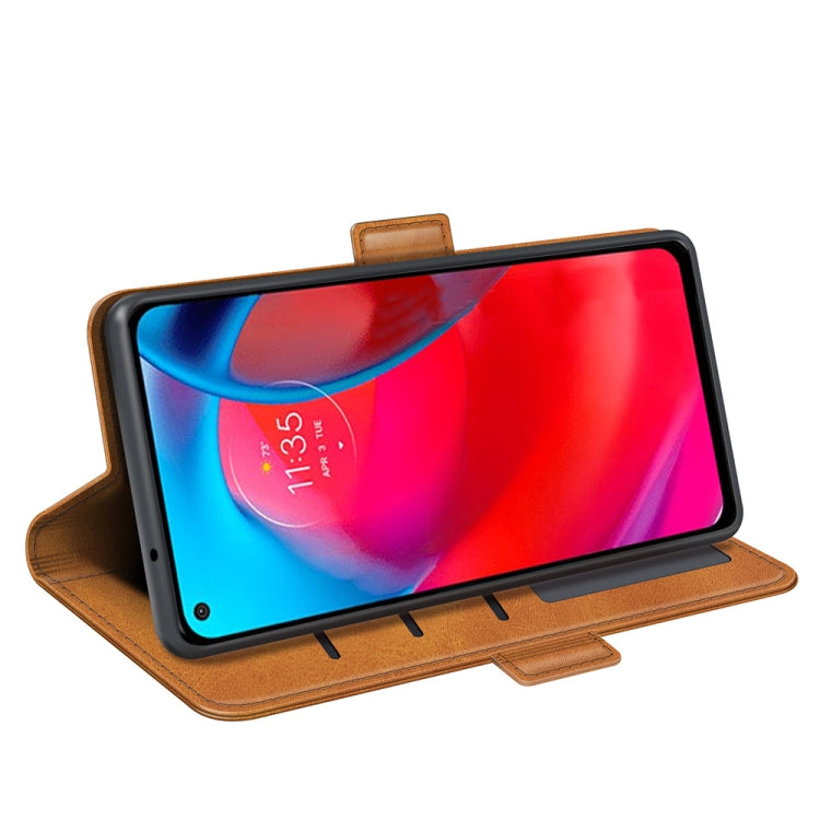 For Motorola Moto G Stylus 5G Dual-side Magnetic Buckle Horizontal Flip Leather Case with Holder & Card Slots & Wallet