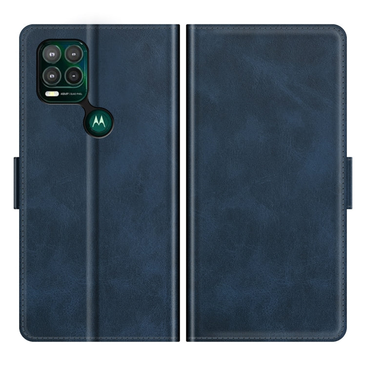 For Motorola Moto G Stylus 5G Dual-side Magnetic Buckle Horizontal Flip Leather Case with Holder & Card Slots & Wallet