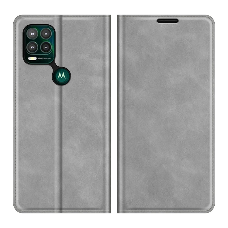 For Motorola Moto G Stylus 5G Retro-skin Business Magnetic Suction Leather Case with Holder & Card Slots & Wallet