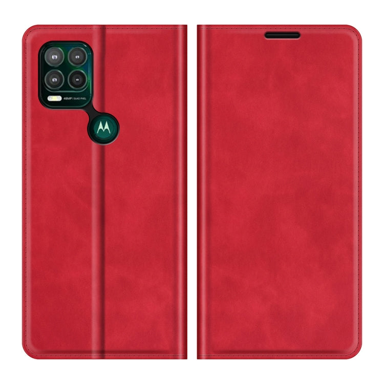 For Motorola Moto G Stylus 5G Retro-skin Business Magnetic Suction Leather Case with Holder & Card Slots & Wallet