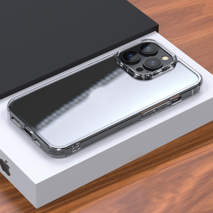 For iPhone 13 Pro High Transparent Tempered Glass + TPU Shockproof Case