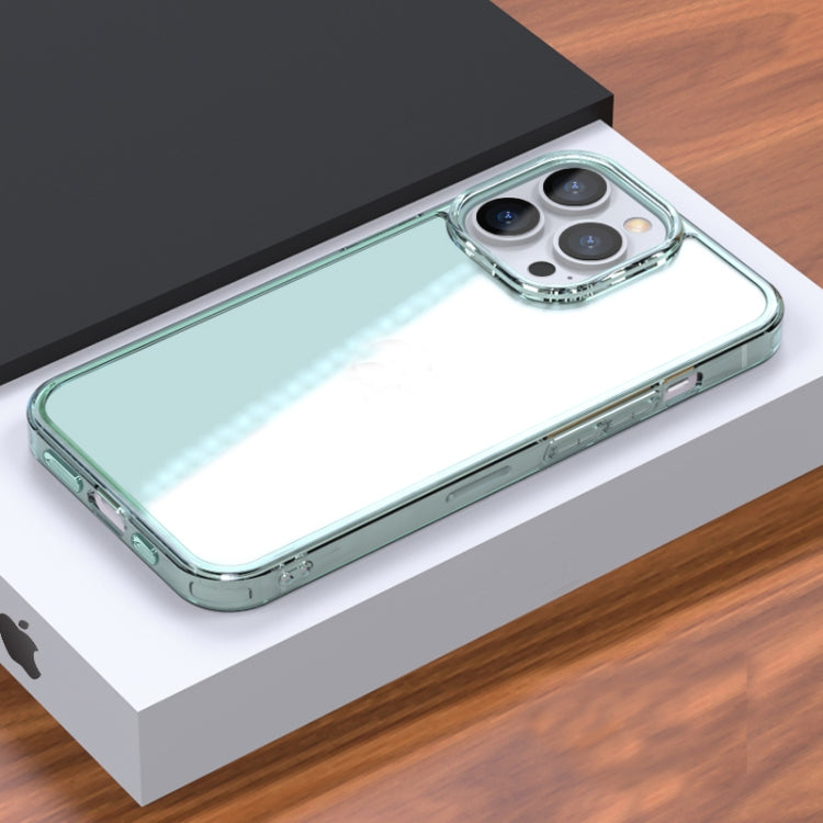 For iPhone 13 High Transparent Tempered Glass + TPU Shockproof Case