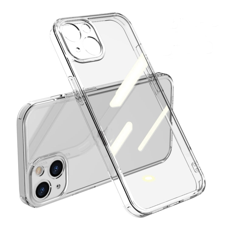 For iPhone 13 High Transparent Tempered Glass + TPU Shockproof Case