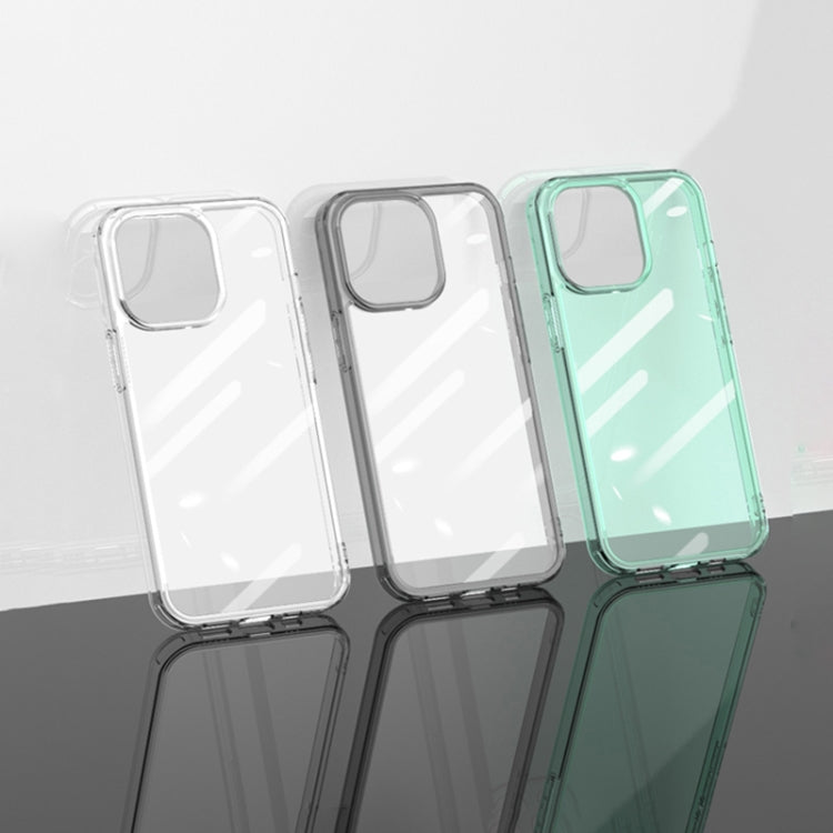 For iPhone 13 High Transparent Tempered Glass + TPU Shockproof Case