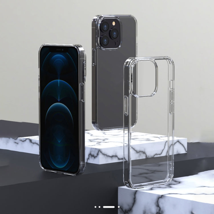 For iPhone 13 mini High Transparent Tempered Glass + TPU Shockproof Case
