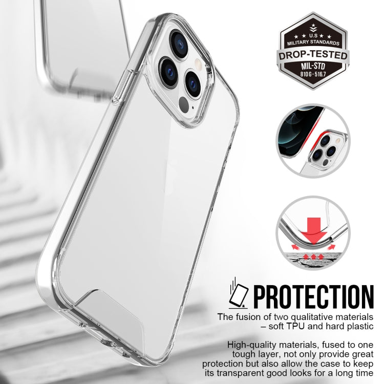 For iPhone 13 Pro High Transparent Acrylic +TPU Shockproof Case (Transparent)