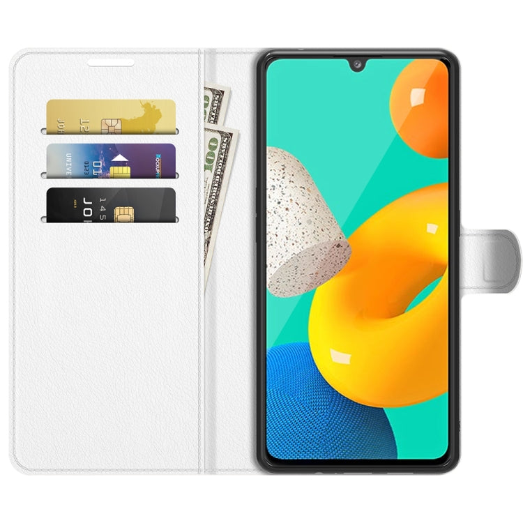 For Samsung Galaxy M32 Litchi Texture Horizontal Flip Protective Case with Holder & Card Slots & Wallet