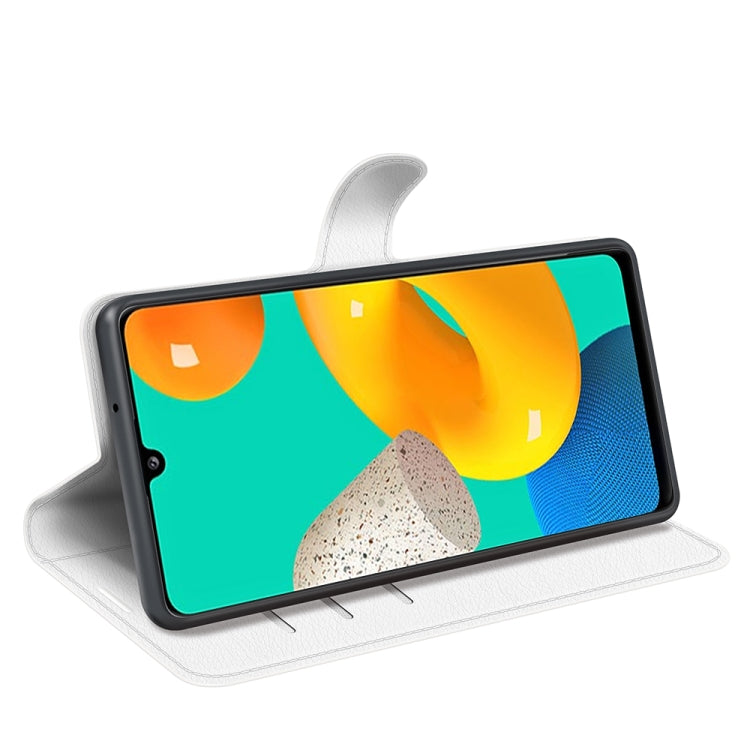 For Samsung Galaxy M32 Litchi Texture Horizontal Flip Protective Case with Holder & Card Slots & Wallet