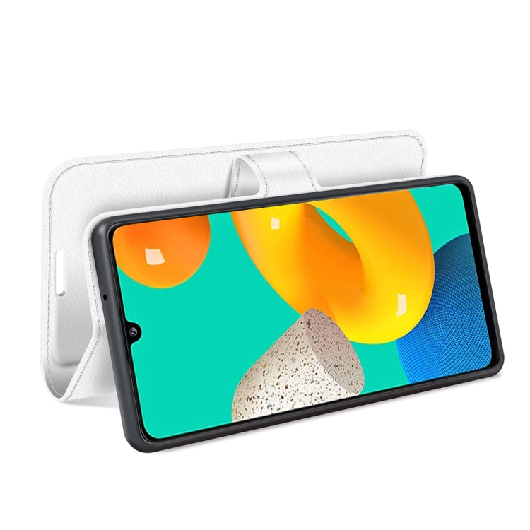 For Samsung Galaxy M32 Litchi Texture Horizontal Flip Protective Case with Holder & Card Slots & Wallet
