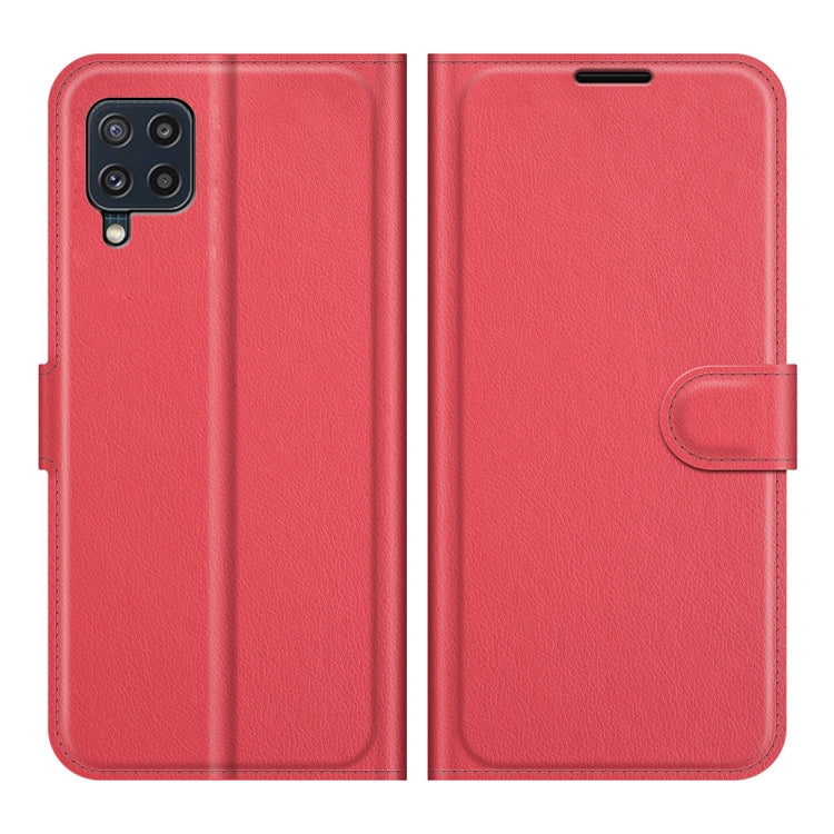 For Samsung Galaxy M32 Litchi Texture Horizontal Flip Protective Case with Holder & Card Slots & Wallet