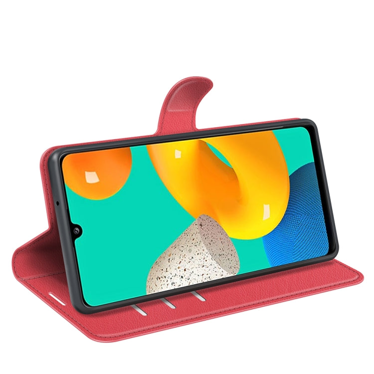 For Samsung Galaxy M32 Litchi Texture Horizontal Flip Protective Case with Holder & Card Slots & Wallet