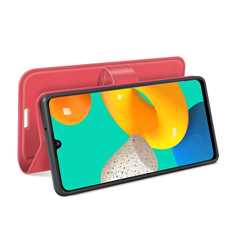 For Samsung Galaxy M32 Litchi Texture Horizontal Flip Protective Case with Holder & Card Slots & Wallet