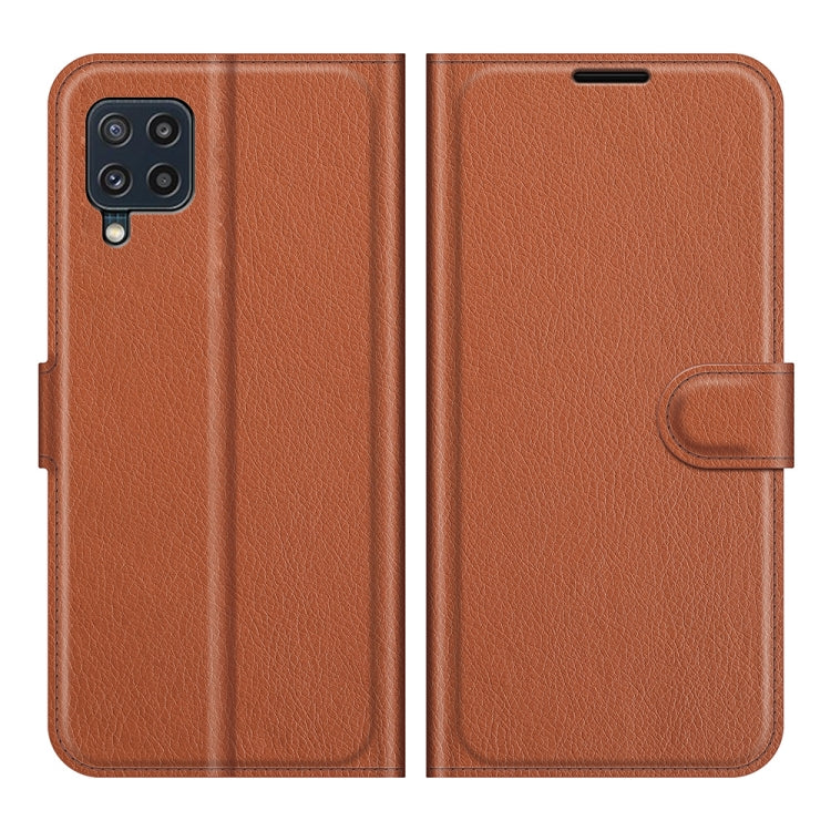 For Samsung Galaxy M32 Litchi Texture Horizontal Flip Protective Case with Holder & Card Slots & Wallet