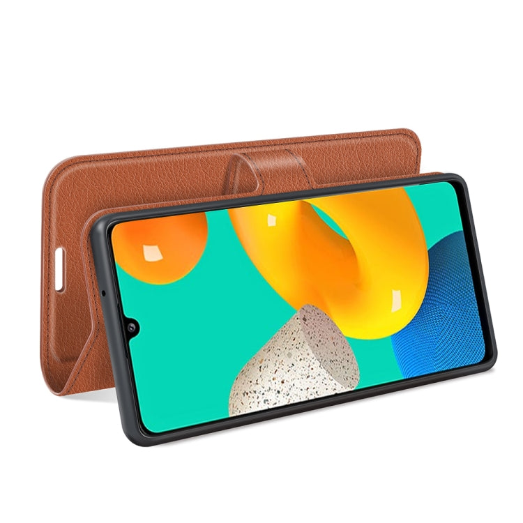 For Samsung Galaxy M32 Litchi Texture Horizontal Flip Protective Case with Holder & Card Slots & Wallet